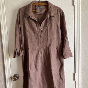 Yuvita Linen Tunic Dress